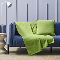 Copridivano Granfoulard 250x280 Cm - Policotone Leggero, Verde Amalfi | Per Divano O Letto Matrimoniale - Foto 12