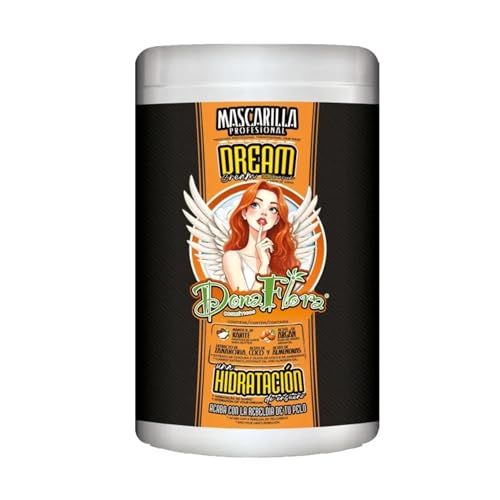 Dona Flora - Mascarilla Dream Cream - 1000ml - Hidratación Intensa y Suavidad de Sueño - Cabello Seco, Opaco o Dañado