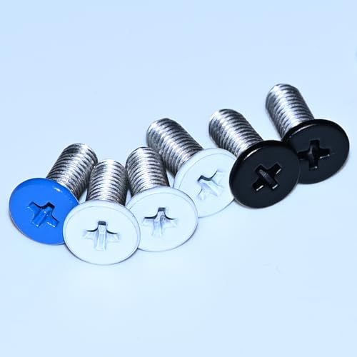 polarmotor M5*12mm Kennzeichen Schrauben Set Edelstahl für Kennzeichenhalter Motorrad, Moped, Roller Nummernschild Halter