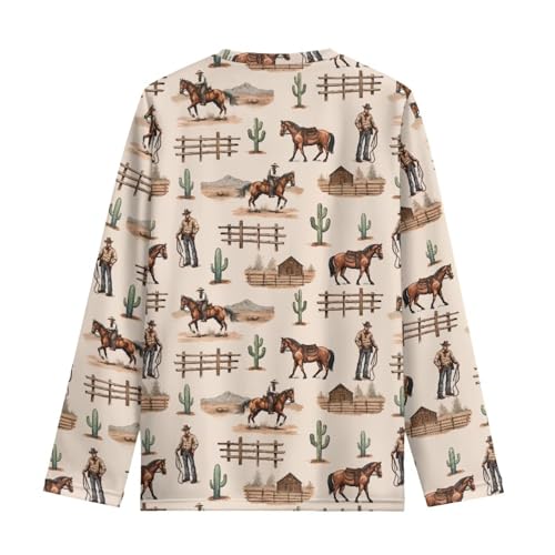 Image of Renewold Boys Girls Tees Kids T-Shirt Long Sleeve Crewneck T Shirts Casual Athletic Tops Clothing for Home School Travel