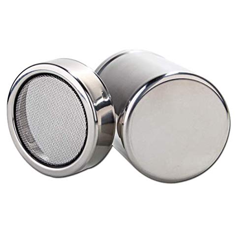 Aeyistry Powder Shakers Powdered Sugar Shakers Cinnamon Shakers With Lid Stainless Steel #TOP2