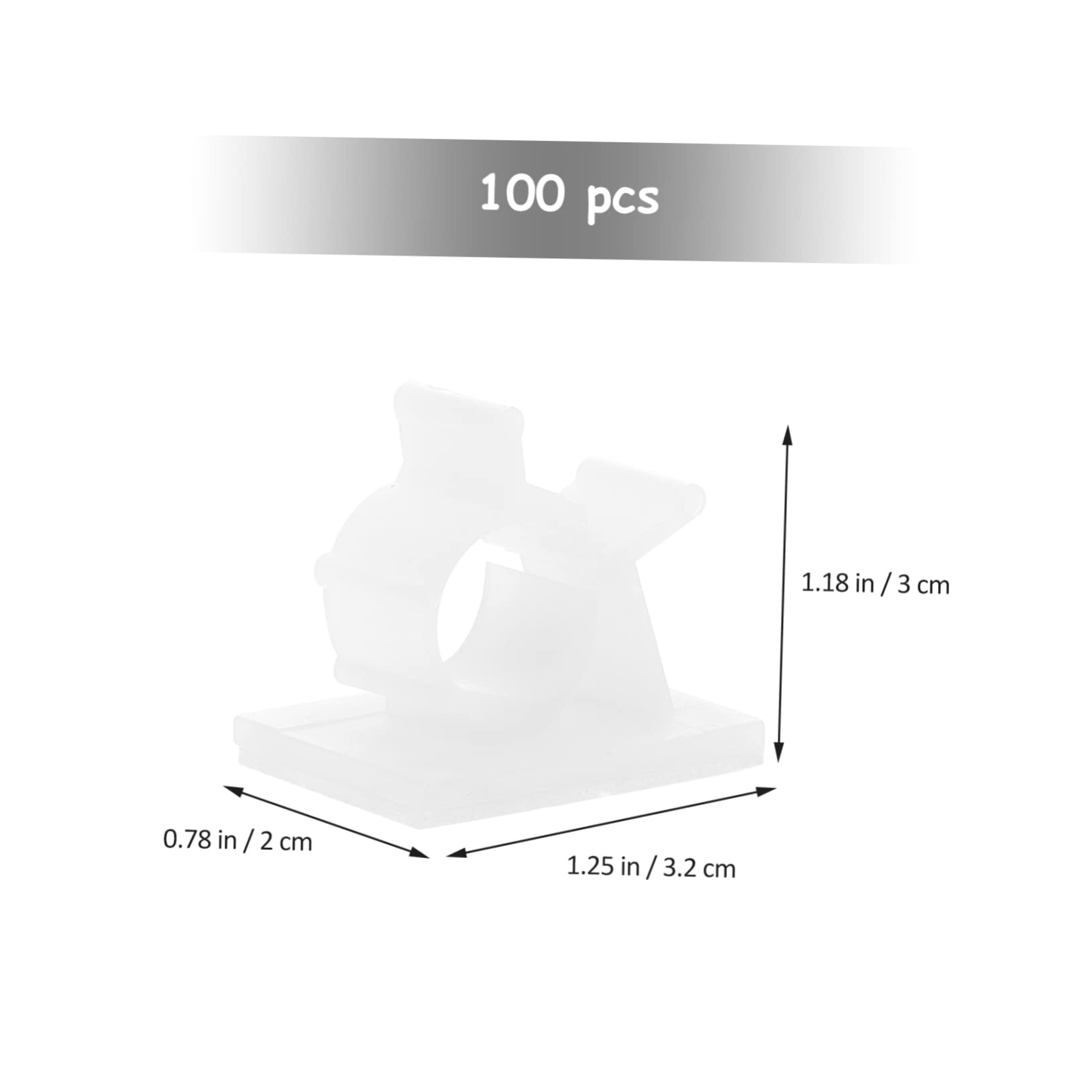 SHINEOFI 2 Sätze Kabelclips Selbstklebend Kabelorganizer Für Schreibtisch Kabelmanagement Werkzeuge Schwarz Für Sichere Kabelverlegung Und Aufbewahrung 100 Stück * 2