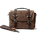 Produktbild Unbekannt Langlebig DSLR-Fotografie Wasserdicht Waxed Canvas Messenger Kameratasche mit Weinlese-Lederband Beutelgröße (Color : Brown, Size : L)