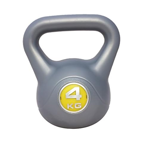 UK Fitness Kettlebells 2kg 4kg 6kg 8kg 10kg 12kg 14kg kettlebell set exercise equipment for home use. Weight for home gym fitness weight training (4kg) Cover