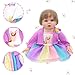 TDDS9 3 Sets Baby Doll Clothes and Accessories for 20-22 Inch Dolls, 9 Pcs Fashion Clothes Dresses Outfits Including Doll Dress Coat Outfits, Headbands, Socks, Top and Pants