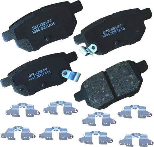 Image of Bendix Premium SBC1354 Ceramic Rear Brake Pads for Lexus CT200h, Pontiac Vibe, Scion tC, xB, Suzuki Swift, Toyota Corolla, Corolla iM, Matrix, Prius, Prius AWD-e, Prime, Yaris, (Pack of 5)