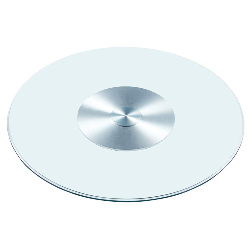 Lazy Susan 70 cm à rotation 360 degrés fluide en verre trempé épais