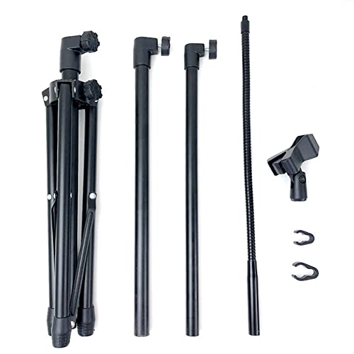Support de microphone d'hébergement de scène réglable pour animateur de soirée