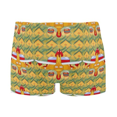 Mens Swimwear Airplane Cartoon Short Swim Trunks Square Lg Swimsuit Bathing Suits for Men L 202c1123