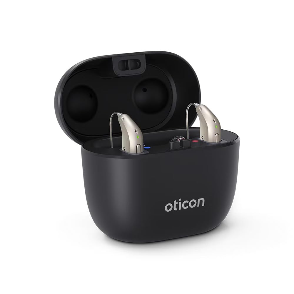 Oticon Intent Smart Charger miniRITE – Fast Charging Dock Exclusively for Oticon Intent Hearing Aids, Magnetic Alignment, and LED Power Indicator