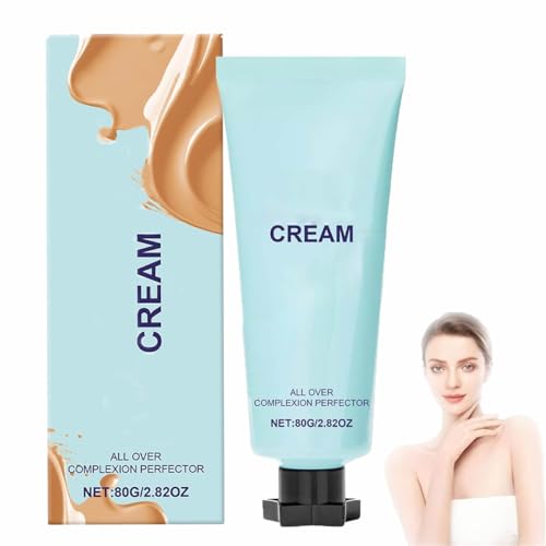 Perfector de Tez Todo,CC Cream Foundation de larga duración,Corrector De Tez Integral,Corrector Hidratante de Cobertura Total,Tinte Resistente al Agua y a las Manchas,No Se Transfiere (1, 1)