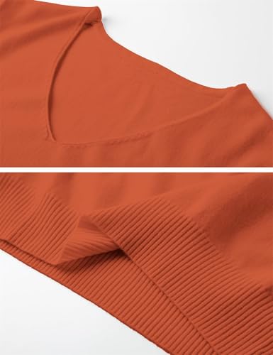 Image of DAIMIDY Women's Short Sleeve Sweater V Neck Summer Knit Tops | Business Casual Tops| Soft,Lightweight,Breathable and Comfortable| Perfect for Shopping,Date,Vacation,Daily Wear Etc.