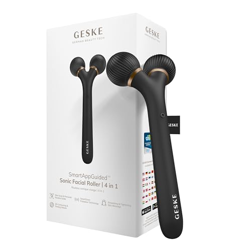 GESKE | SmartAppGuided™ Sonic Facial Roller | 4 in 1 | verschiedene Farben