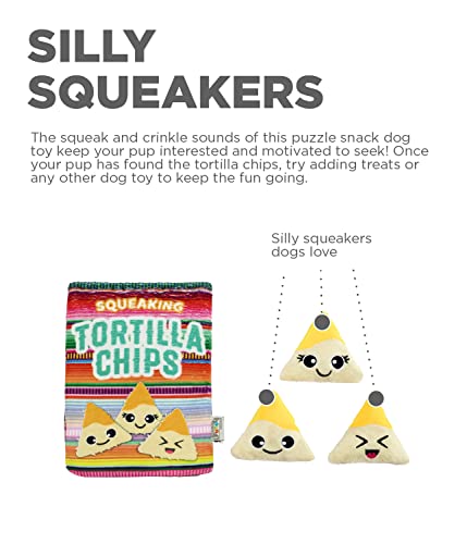 Image of Outward Hound Snack Bag Tortilla Chips Puzzle Squeaky Dog Toys