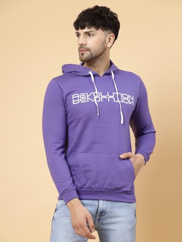 Image of Rigo Fleece Printed Round Neck Sweatshirt for Men | Full Sleeves Sweatshirt for Men | Casual Wear & Stylish Sweatshirts for Men