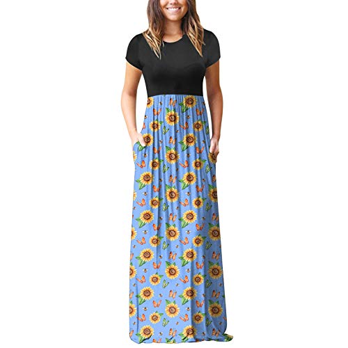 Womens Wrap V Neck Sleeveless Sundress Summer Flare Tank Dress With Pockets Women's Sexy Bodycon Tank Dress Sleeveless Basic Midi Club Dresses Women's Sleeveless Wrap V-Neck A-Line #TOP1