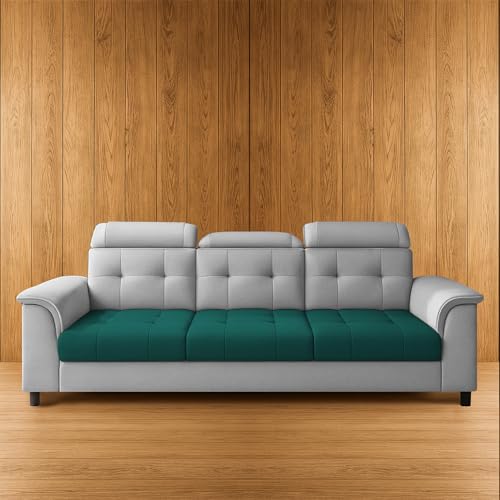 Image of Casaliving Ella 3 Seater Sofa Set for Living Room (Pine Grey Colour Fabric) Premium Fabric Sofa