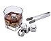 Whiskey Stones Gift Set of 11 - Reusable Ice Cube Metal Stainless Steel Whiskey Ice Cubes Whiskey Rocks with Ice Cube Tray Tongs - Whiskey Gifts for Men Dad Husband - Fathers Day Gifts