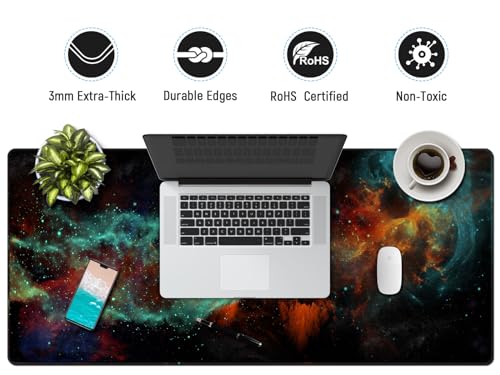 Image of JIALONG Gaming Mouse Pad Desk Mouse Mat Large Size 35.4 x15.7inches Comfortable XXL Mousepad for Work Gaming Office Home