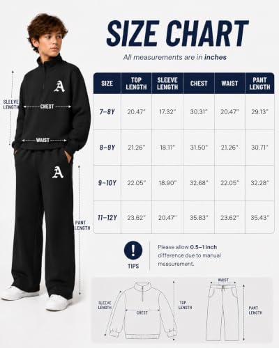 Image of Cakaner Boys Color Block Button Down Shirt and Jogger Pants Button Up Sweatsuits Sets (Size: 5-12T)