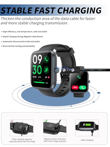 Câble de charge TEMINICE IDW25 cordon USB magnétique pour montre connectée - 6