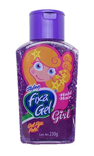 Fixa Gel | Kids Hair Gel 8.11 oz | Styling Gel, Alcohol Free | Bubblegum Smell | Purple