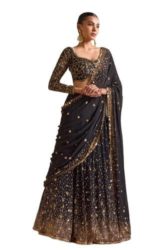 indian ready to wear lehenga choli for women flared party night with stitched blouse (HC-995)