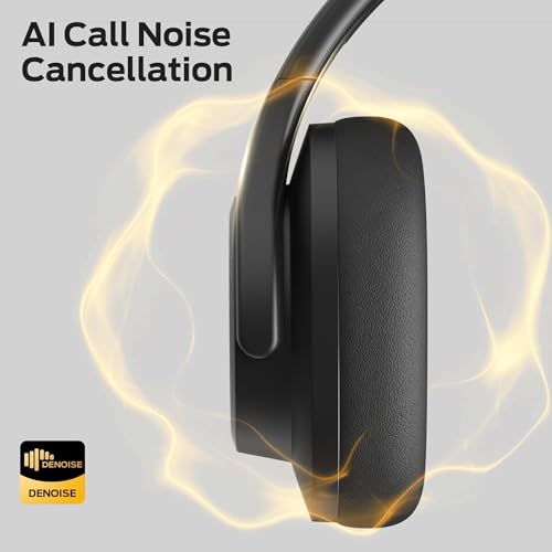 Image of Oraolo Mission 200 Bluetooth Headphones, Wireless Over-Ear Bluetooth with 3 EQ Modes,60H Playtime,Low Latency HiFi Stereo Foldable Lightweight Headset,Deep Bass for Home Office Cellphone PC Ect,Black