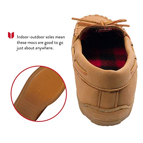 Minnetonka Men's Moose with Fleece Moccasin4