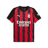 Puma Men's A.C. Milan Home Jersey Replica, for All Time Red- Black AH25, Large ACM Home Jersey Replica