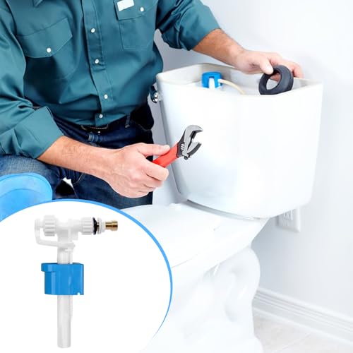 Yunlaishaocer Spülkasten Füllventil,WC Füllventil G3/8 und G1/2,Universelles Seitenfüllventil,Einstellbare Wassermenge,Wassersparend,WC Spülkasten Ersatzteile für die meisten Toilettenspülkästen