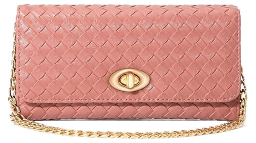 Image of U+U Small Crossbody Bags for Women, Cell Phone Purse Mini Clutch Bag with Removable Chain, Card Slots - Lightweight Purse