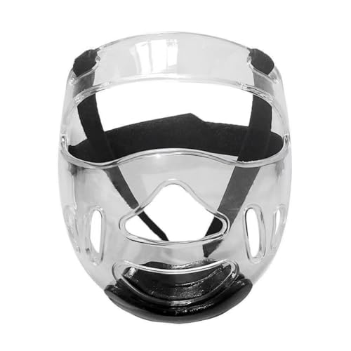 Máscara transparente de taekwondo protector facial para artes marciales boxeo (S)