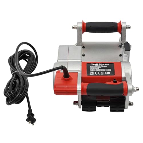 CUTANGELAR Rozadora De Pared De Profundidad Ajustable Con 1100 W De Potencia, Ofrece Un Control Preciso De La Profundidad De Ranurado Para Aplicaciones De Corte Y Entallado De Hormigón.(Red)