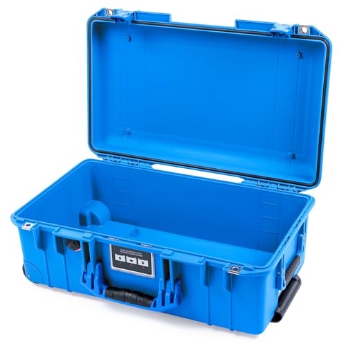 Image of Electric Blue Pelican 1535 Air Carry-on Case - Comes empty - Blue Handles & Latches.