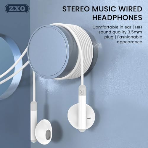 Image of Concept Kart ZXQ A13 Wired Earphones with 14mm Dynamic Driver, HD Mic, Volume Control, Tangle-Free OFC Core Cable, Lightweight Semi-Ear Design and Universal 3.5mm Silver-Plated Plug (Black)