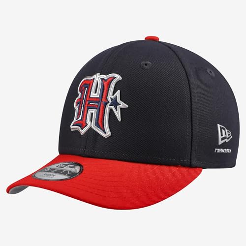 New Era Youth Navy/Red Houston Texans 2026 NFL Draft Pre-Curved 9FIFTY Snapback Hat