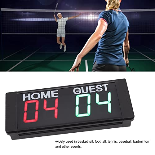Tablero de marcador digital LED flexman, control remoto por infrarrojos, ajuste de brillo en 5 niveles, 1,5 pulgadas, con zumbido, para fútbol y otros deportes (sin baterías, succión magnética) miniatura 5