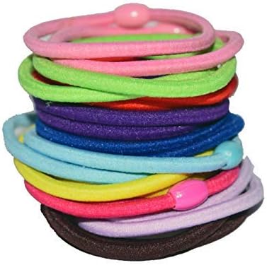 PARKONN Girl's Hairmates Fabric Boutique Slim Straight Hair Bands (Multicolour) -20 Pieces