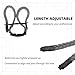 JRONG Tols Archery Bow Wrist Sling, Adjustable Tight Paracord Strap with Leather Yoke for Stabilize Compound Bow Hunting Accessories (Grey)