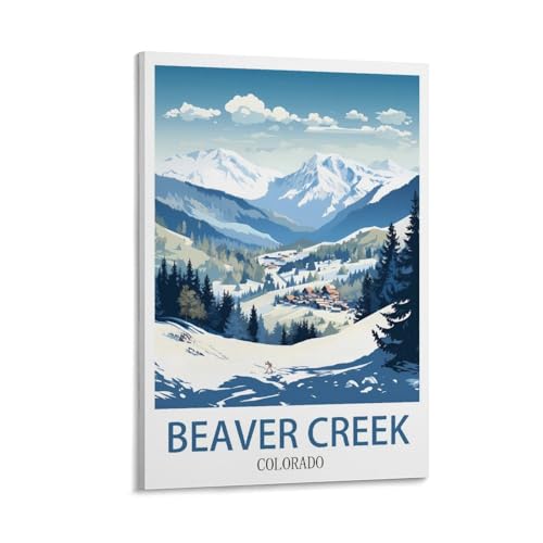 Toile Beaver Creek Colorado 60x90 cm tableau paysage montagne nature salon