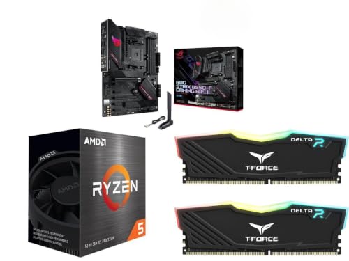 Image of NEWEGG Motherboard CPU Memory Combo - B550-F ATX Motherboard Bundle with Ryzen 5 5500 6-Core 3.6 GHz CPU and 16GB (2 x 8GB) 288-Pin PC RAM DDR4 3200 Desktop Memory