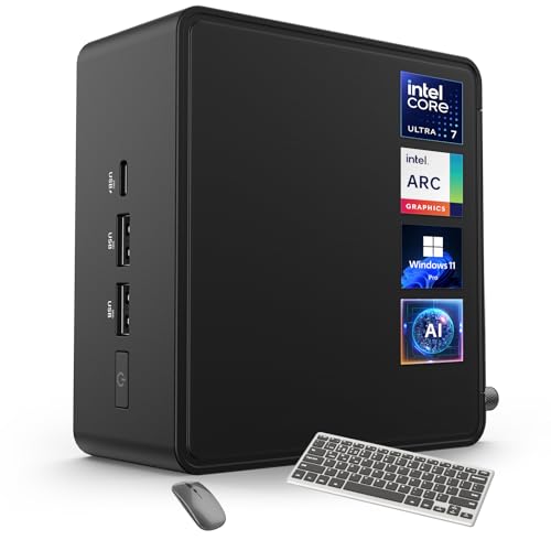 Image of ASUS NUC 14 Pro AI Mini PC Win 11 Pro, Intel Ultra 7 155H, 32GB DDR5 RAM, 2TB PCIe SSD, Mini Desktop Computer with Intel Arc GPU, AI Ready, AI Boost, Thunderbolt 4, Quad 4K HDR Display, VESA Mount