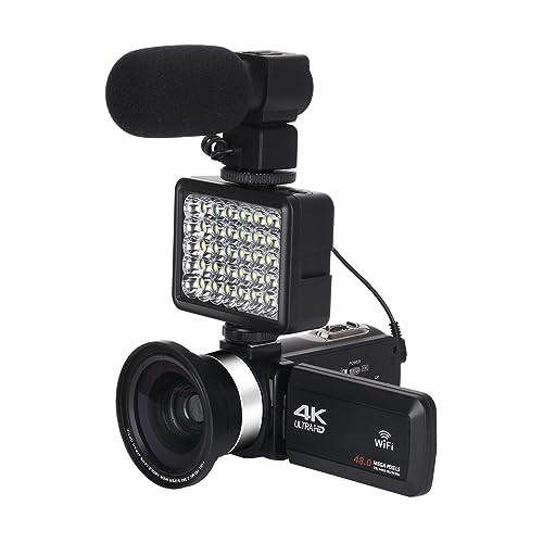 fWJ t 4 K Vlogging rfIJCuXg[~OOfW^rfIJ WiFi EFuJ 16X R[_[ʐ^Be ^Ŏ^тȒP(128G SD Card,Silver)