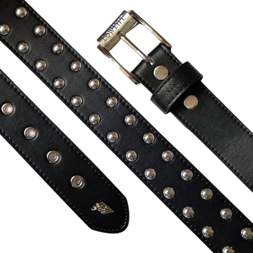 Lowlife Sphere Leather Belt in Black2