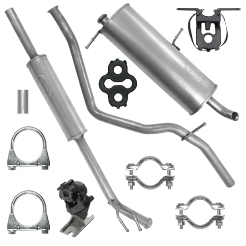 Polmo Schalldämpferset Auspuffanlage Auspuff für Peugeot 307 1 I Kombi 2003-2008 1.4