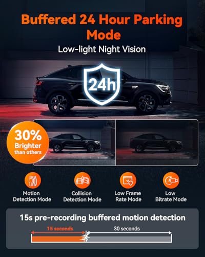Vantrue S1 Pro 2.7K Front And Rear 5G Wifi Dual Dash Cam, Starvis 2 Hdr Night Vision, Optional Remote Preview, 1440P 60Fps Hidden Dash Camera thumb #5