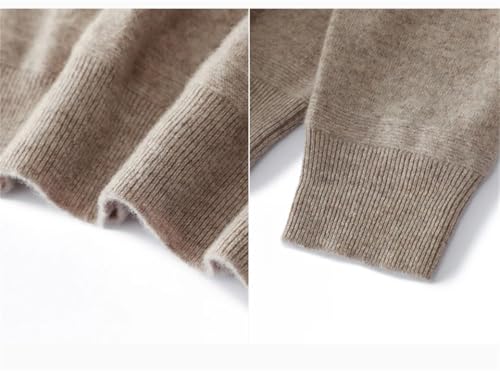 Men's 100% Merino Wool Sweater Half Zip Knitted Pullover Warm Winter Casual Long Sleeve Knit Top 5