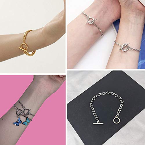 40 set in acciaio inox tondo Toggle chiusura in