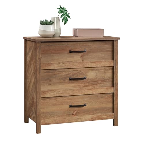 Image of Sauder Cannery Bridge 3-Drawer Bedroom Chest, Sindoori Mango Finish